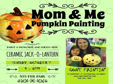 Mom and Me Pumpkin Painting