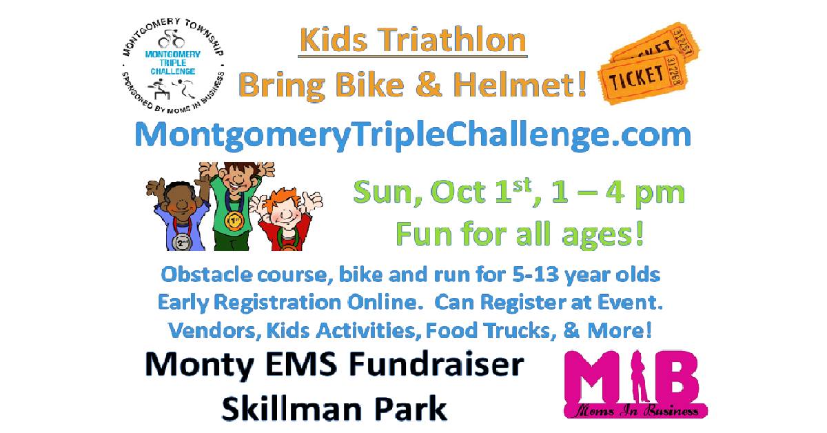Montgomery Triple Challenge Kids Triathlon Community Event