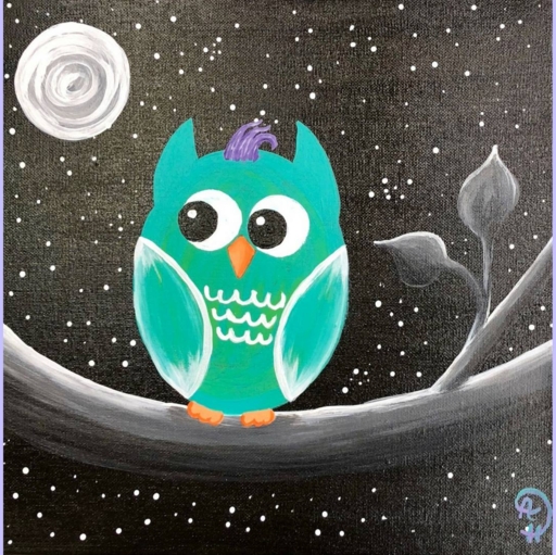 Kids Night Out- Owl Canvas