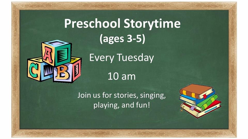 Preschool Explorers Storytime
