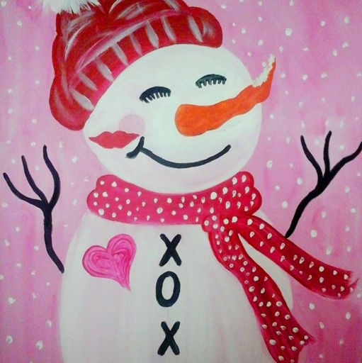 Valentine's Snowman